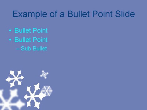Snowflakes Template slide2