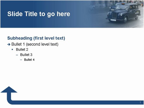 powerpoint slides templates. Taxi Animated Template.