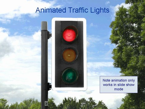 thank you animation slides. Traffic Lights Animated