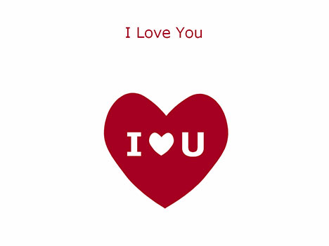 i love u hearts. I love you Heart template