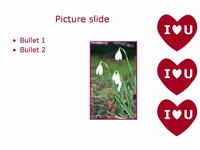 I love you Heart template slide4