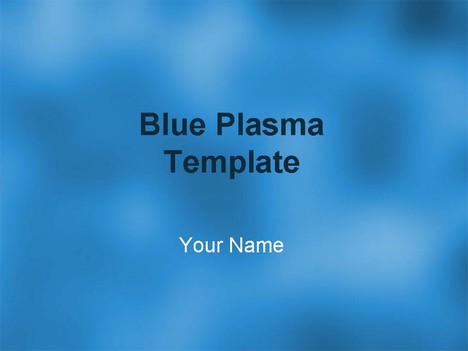 powerpoint templates blue. Blue Plasma Template