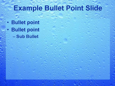 Water Drops Template slide2