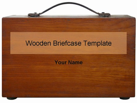 Wooden Briefcase Template