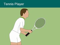 Tennis Players Clip Art PowerPoint Template slide3