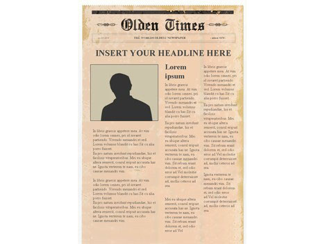 newspaper template. These newspaper templates are