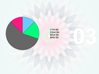Vector flowers template slide3