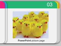 Coloured slides template background slide3