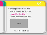 Coloured slides template background slide4