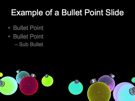 powerpoint backgrounds. Baubles Christmas template