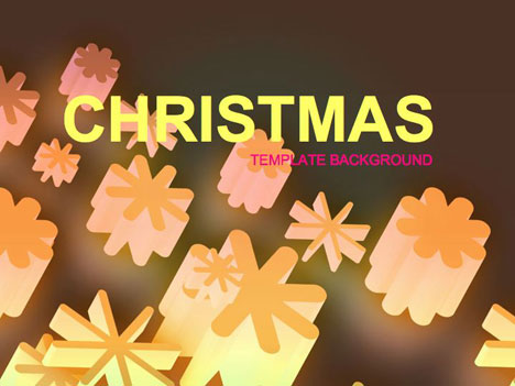 Christmas 3D Lights Template