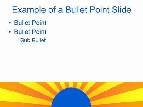 Sun Ray Template slide2