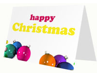 Christmas Baubles Card