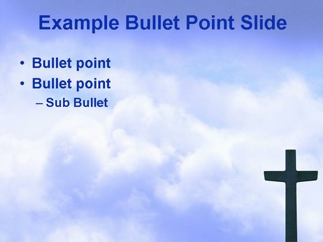 powerpoint backgrounds free cross. Sky and Cross Template slide2