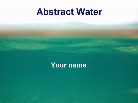 Abstract water template