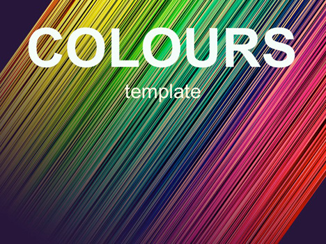 colours of rainbow. Retro Colours Template