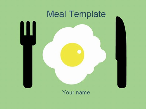 Powerpoint Template Design on This Is A Cheerful Design For A Meal Template