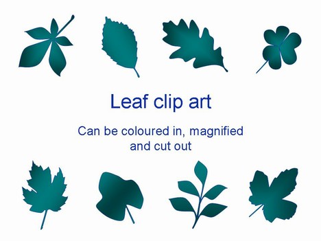 Free Leaf Clip Art PowerPoint Template