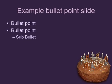 Birthday Cake Template slide2