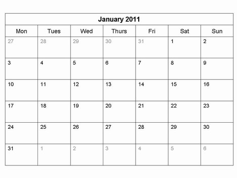 Free Monthly Calendars on Free 2011 Monthly Calendar Template Slide2