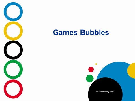 Powerpoint Game Templates on Games Bubbles Powerpoint Template