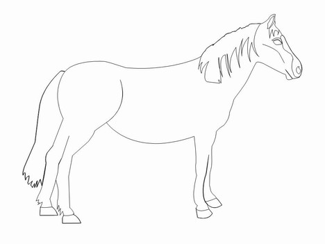 Horse Clip Art Template slide2