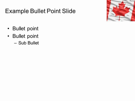 Canadian Flag Template slide2
