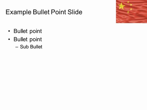 Flag of China Template slide2
