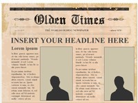 Editable Olden Times Newspaper PowerPoint Template slide3
