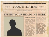 Editable Olden Times Newspaper PowerPoint Template slide4
