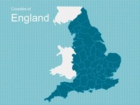 Map of England Template