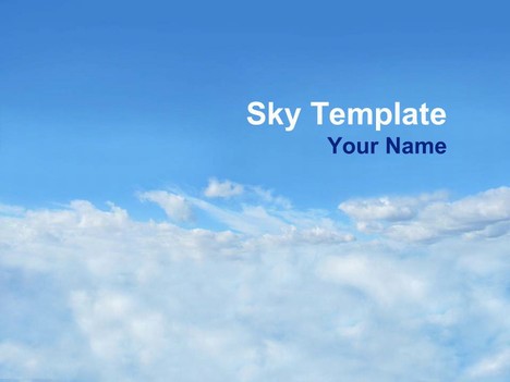 Powerpoint Presentation Themes on Sky Powerpoint Template