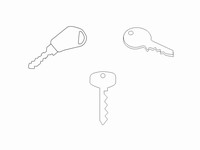 Key Outline Clip Art PowerPoint Template slide3