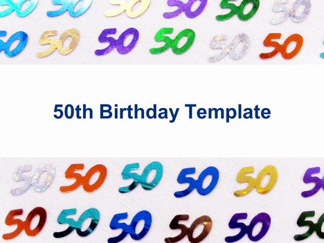 Snow White Birthday Party Ideas on This Celebration Template Shows 50th Birthday Confetti Arranged In