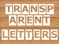 Transparent Letters PowerPoint Template