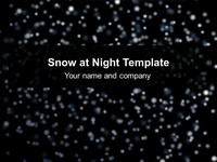 Snow at Night Template