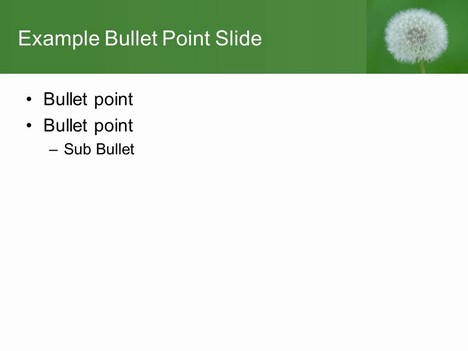 Free Dandelion PowerPoint Template slide2