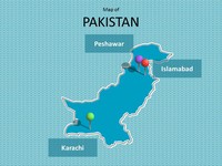 Pakistan Map Template