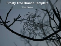 Frosty Tree Branch Template