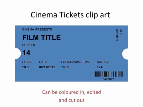 movie ticket pages templates