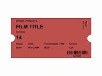 Cinema Tickets Clip Art PowerPoint Template slide3