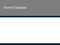 Formal PowerPoint Template