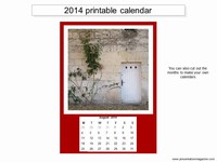 Free 2014 printable calendar template slide3