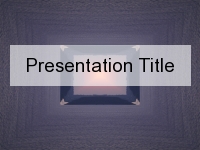 Purple Crystal PowerPoint Template thumbnail