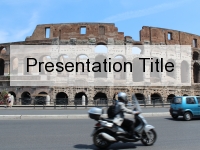 Busy Colosseum PowerPoint Template thumbnail