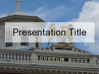 Customs House PowerPoint Template thumbnail