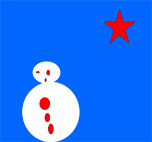 Graphic of a snowman