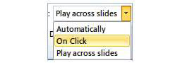 Figure 12: Slide activation