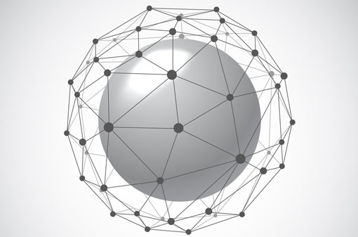 3d wire frame showing shere