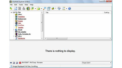 Figure 1  Clipmate main screen
